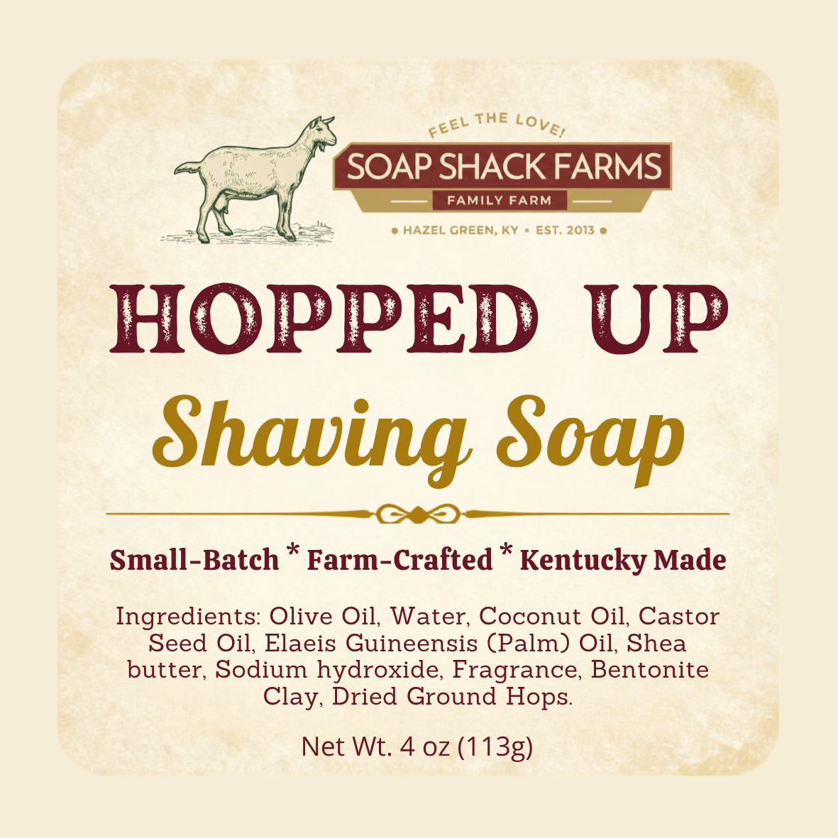 Hopped Up Shaving Soap Bar